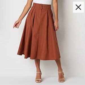 NWT Worthington brown skirt size 16
